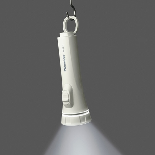 パナソニック LED懐中電灯 乾電池エボルタNEO単1形2本付 BF-BG41K-W 1個（ご注文単位1個）【直送品】