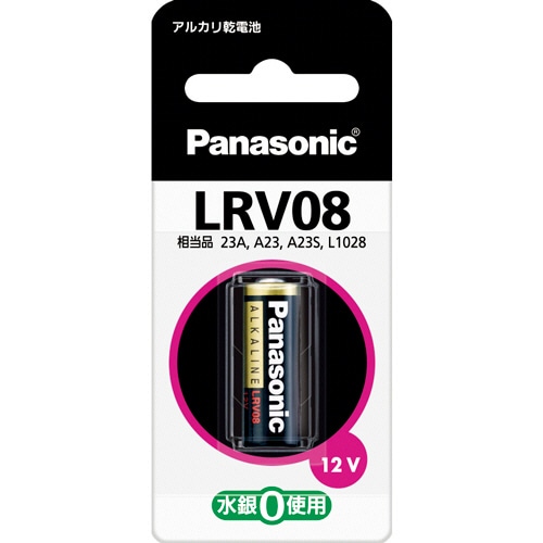 >パナソニック アルカリ乾電池 12V形 LR-V08/1BP 1本(ご注文単位1本)【直送品】