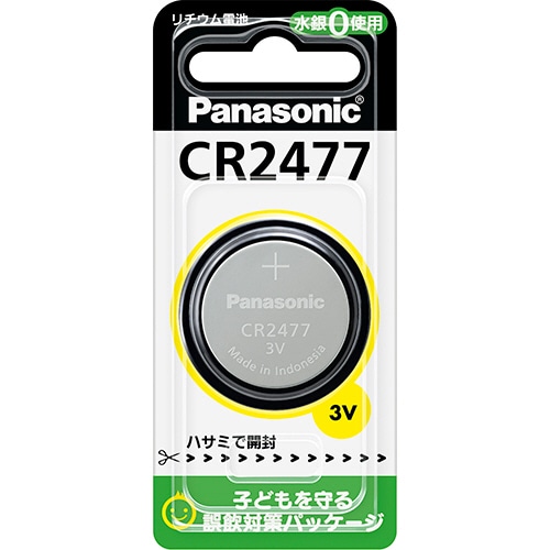 パナソニック コイン形リチウム電池 3V CR2477 1個（ご注文単位1個）【直送品】