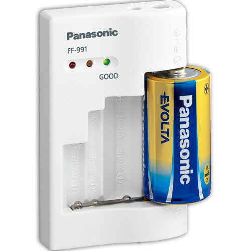 パナソニック 電池チェッカー FF-991P-W 1個（ご注文単位1個）【直送品】