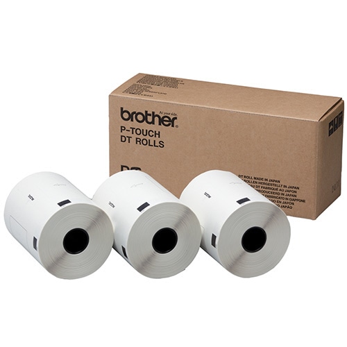 ブラザー DTプレカットラベル 102×51mm 白/黒文字 DT-240 600枚 3個/箱(ご注文単位1箱)【直送品】