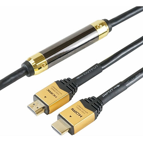 ホーリック イコライザー付き HDMIケーブル ゴールド 20m HDM200-593GD 1本(ご注文単位1本)【直送品】