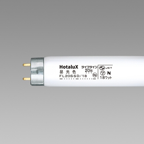 ホタルクス(NEC) 蛍光ランプ ライフライン 直管グロースタータ形 20W形 昼光色 FL20SSD18/4K-L 4本/袋（ご注文単位1袋）【直送品】