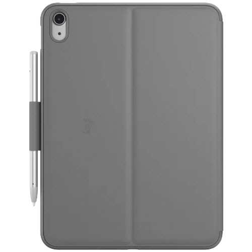 ロジクール スリム フォリオ for iPad(第10世代) Bluetoothキーボード一体型ケース オックスフォードグレー iK1060GRA 1台(ご注文単位1台)【直送品】