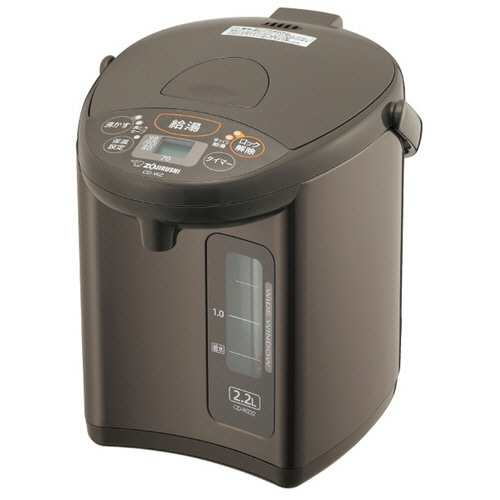 象印 マイコン沸とう電動ポット 2.2L メタリックブラウン CD-WZ22-TM 1台(ご注文単位1台)【直送品】