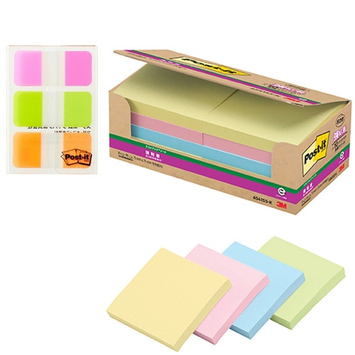 3M ポスト・イット スペシャルパック 強粘着ノート 75×75mm パステルカラー4色 6541SS-K-OSP2 1パック(ご注文単位1パック)【直送品】