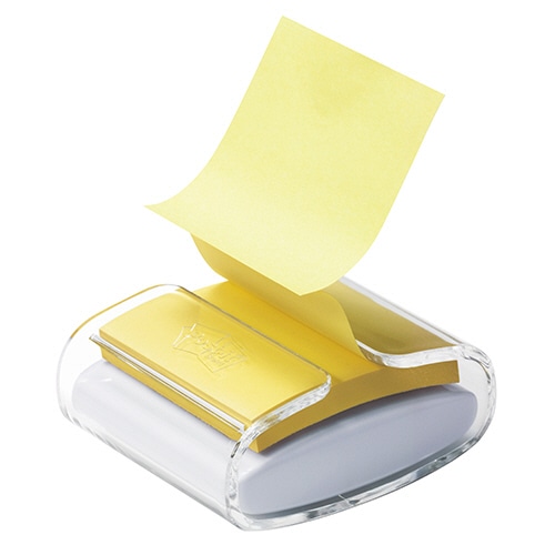 3M ポスト・イット 強粘着ポップアップノート ディスペンサー 75×75mm イエロー(リフィル1冊付) WD330-WH-Y 1パック(ご注文単位1パック)【直送品】