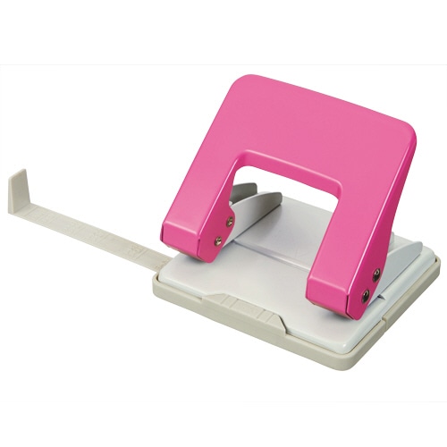 TANOSEE 2穴パンチ 20枚穿孔 ピンク 1台(ご注文単位1台)【直送品】