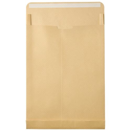 TANOSEE R40クラフト大型封筒 角0マチ付 120g/㎡ テープ付 50枚/袋（ご注文単位1袋）【直送品】