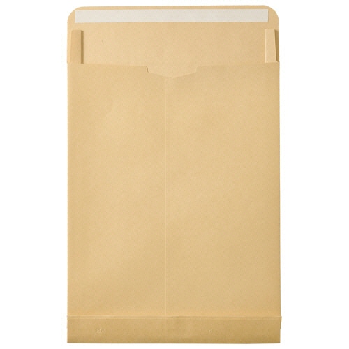 TANOSEE R40クラフト大型封筒 角2マチ付 120g/㎡ テープ付 50枚/袋（ご注文単位1袋）【直送品】