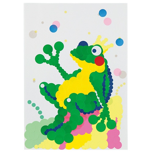 TANOSEE カラー丸ラベル 直径16mm 白 360片/袋（ご注文単位1袋）【直送品】