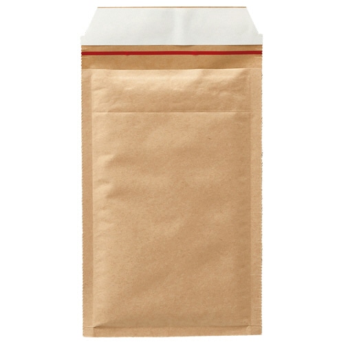 TANOSEE クッション封筒 小物用 内寸130×215mm 茶 200枚 2個/箱(ご注文単位1箱)【直送品】