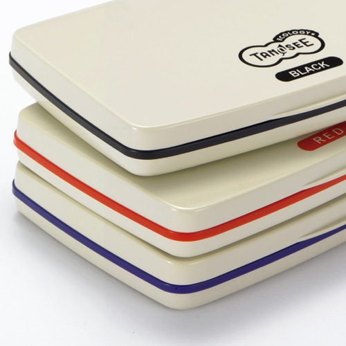 TANOSEE スタンプ台 中形 赤 1個（ご注文単位1個）【直送品】