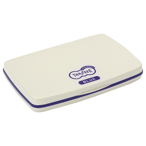 TANOSEE スタンプ台 中形 藍色 1個(ご注文単位1個)【直送品】