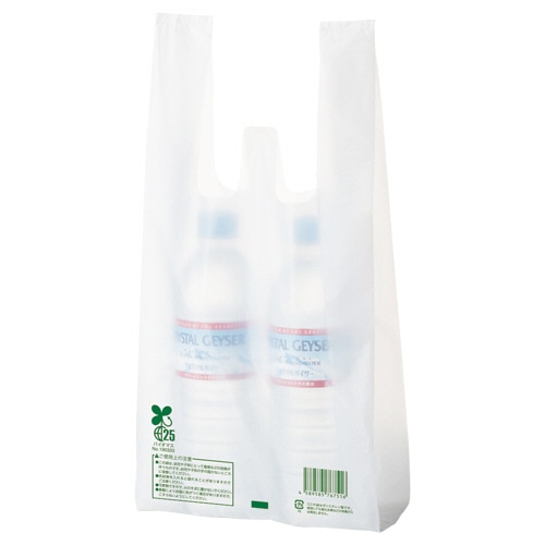 TANOSEE バイオマス配合レジ袋(乳白) 12号 1000枚/箱(ご注文単位1箱)【直送品】