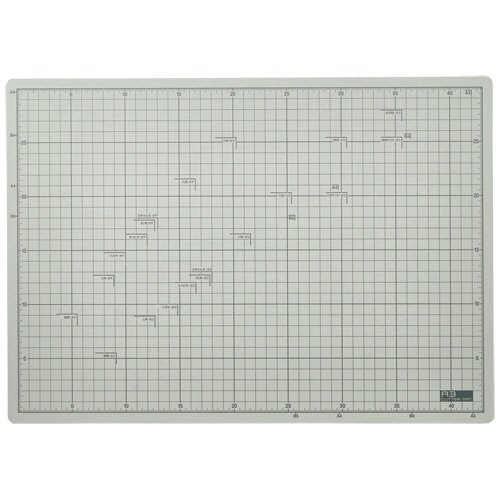 TANOSEE フタル酸エステル不使用 滑りにくいカッターマット A3 320×450mm 1枚（ご注文単位1枚）【直送品】