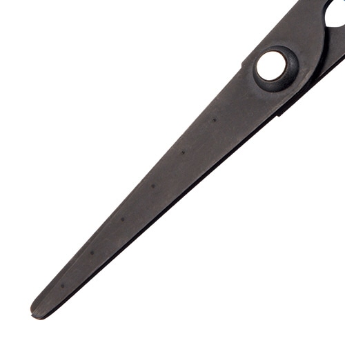 TANOSEE フッ素刃はさみ 刃先先丸 刃渡り65mm グレー 1本（ご注文単位1本）【直送品】