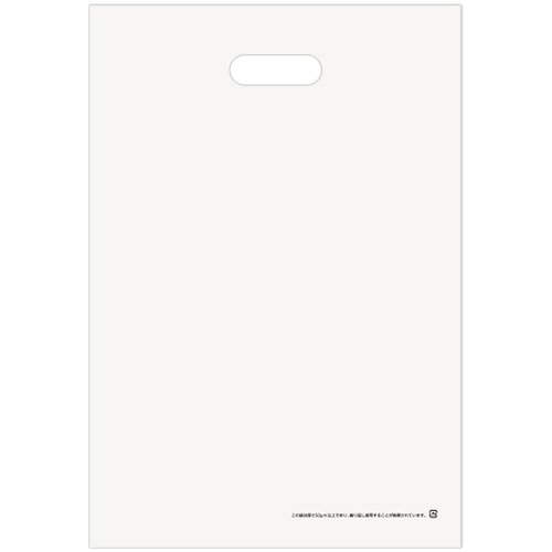 TANOSEE ポリエチレン手提袋(小判抜き) LD L ホワイト 50枚/袋（ご注文単位1袋）【直送品】