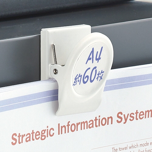 TANOSEE マグネットクリップ L ホワイト 10個/セット(ご注文単位1セット)【直送品】