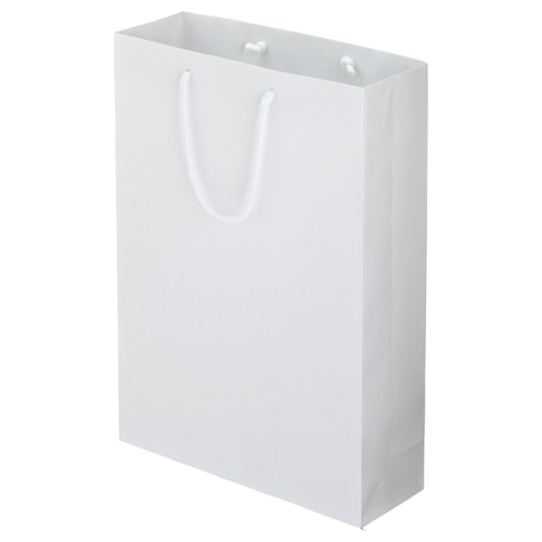 TANOSEE マットコート手提袋 L ヨコ320×タテ450×マチ幅110mm ホワイト 10枚/袋(ご注文単位1袋)【直送品】