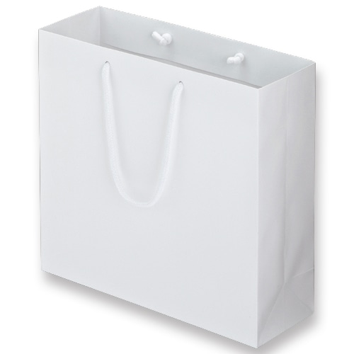 TANOSEE マットコート手提袋 M ヨコ320×タテ300×マチ幅110mm ホワイト 10枚/袋(ご注文単位1袋)【直送品】