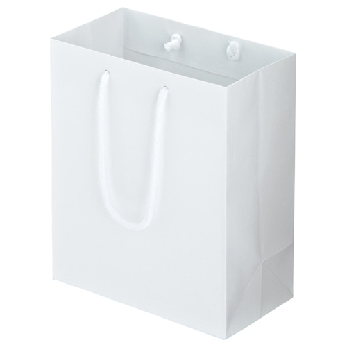 TANOSEE マットコート手提袋 S ヨコ220×タテ260×マチ幅120mm ホワイト 10枚/袋(ご注文単位1袋)【直送品】