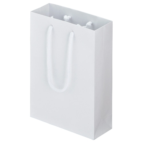 TANOSEE マットコート手提袋 SS ヨコ180×タテ250×マチ幅70mm ホワイト 10枚/袋(ご注文単位1袋)【直送品】