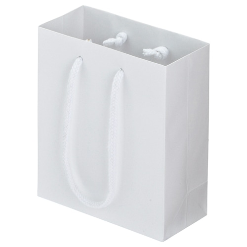 TANOSEE マットコート手提袋 ミニ ヨコ150×タテ170×マチ幅70mm ホワイト 10枚/袋(ご注文単位1袋)【直送品】