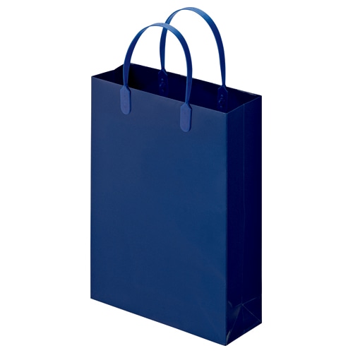 TANOSEE ラミネートバッグ 小 ヨコ225×タテ310×マチ幅80mm 紺 10枚/袋(ご注文単位1袋)【直送品】