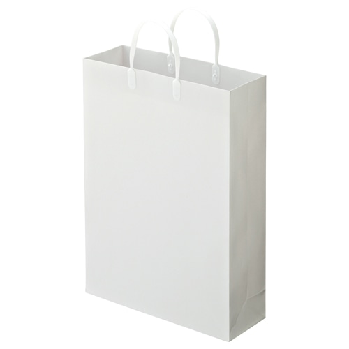 TANOSEE ラミネートバッグ 大 ヨコ320×タテ440×マチ幅110mm 白 10枚/袋(ご注文単位1袋)【直送品】