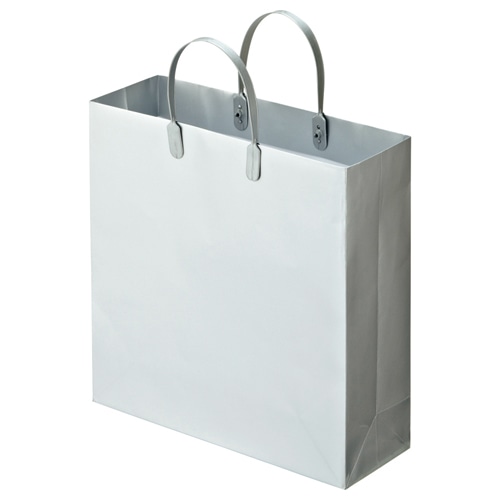 TANOSEE ラミネートバッグ 中 ヨコ320×タテ320×マチ幅110mm シルバー 10枚/袋(ご注文単位1袋)【直送品】