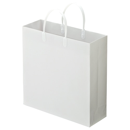 TANOSEE ラミネートバッグ 中 ヨコ320×タテ320×マチ幅110mm 白 10枚/袋(ご注文単位1袋)【直送品】