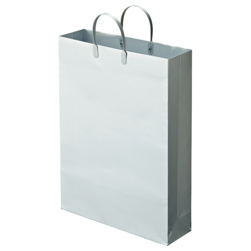 TANOSEE ラミネートバッグ 特大 ヨコ380×タテ510×マチ幅110mm シルバー 10枚/袋(ご注文単位1袋)【直送品】