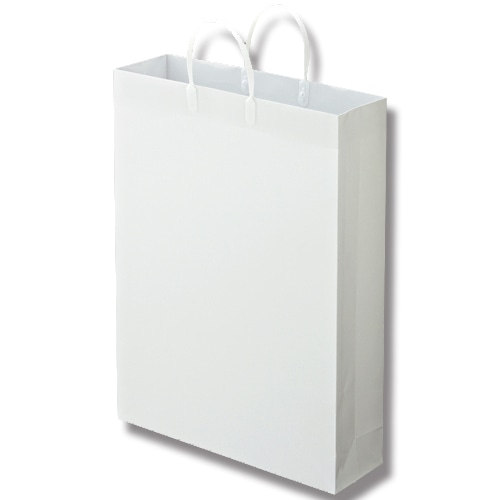 TANOSEE ラミネートバッグ 特大 ヨコ380×タテ510×マチ幅110mm 白 10枚/袋(ご注文単位1袋)【直送品】