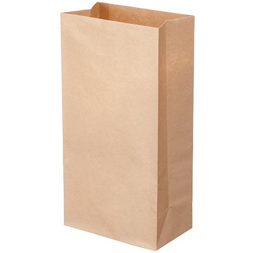 TANOSEE 角底袋 12号 ヨコ180×タテ350×マチ幅105mm 未晒 500枚/袋(ご注文単位1袋)【直送品】