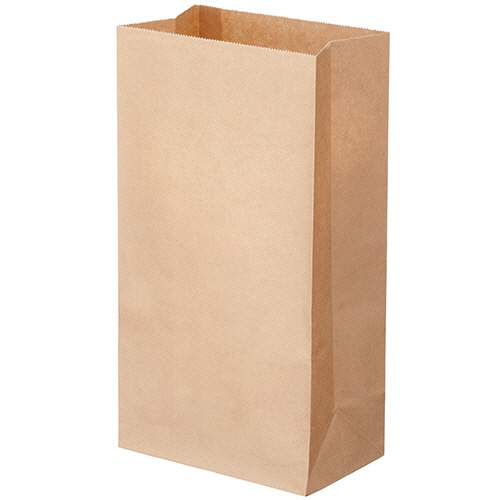 TANOSEE 角底袋 6号 ヨコ150×タテ280×マチ幅90mm 未晒 500枚/袋(ご注文単位1袋)【直送品】