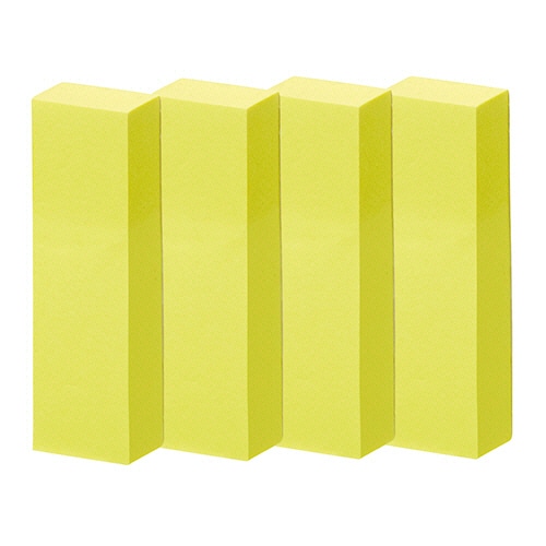 TANOSEE 強粘着ふせん 50×15mm ビビッドカラー･イエロー 20冊/袋（ご注文単位1袋）【直送品】