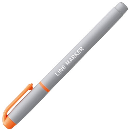 TANOSEE 蛍光マーカー シングルタイプ(キャップ式) オレンジ 10本/セット（ご注文単位1セット）【直送品】