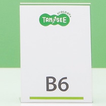 TANOSEE 再生PETサインスタンド 片面用 B6タテ 1個（ご注文単位1個）【直送品】