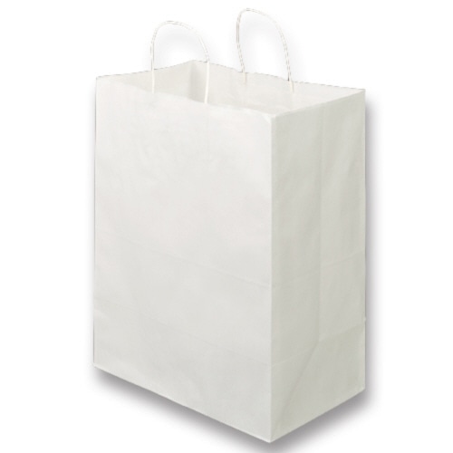 TANOSEE 紙手提袋 丸紐 マチ広・大 ヨコ350×タテ440×マチ幅210mm 白無地 50枚 6袋/箱(ご注文単位1箱)【直送品】