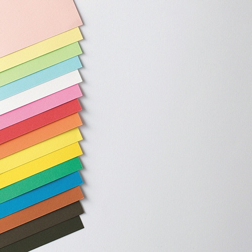 TANOSEE 色画用紙 四つ切 レモン 10枚/袋(ご注文単位1袋)【直送品】