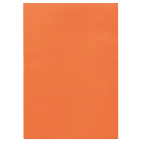 TANOSEE 色画用紙 八つ切 だいだい 10枚/袋（ご注文単位1袋）【直送品】