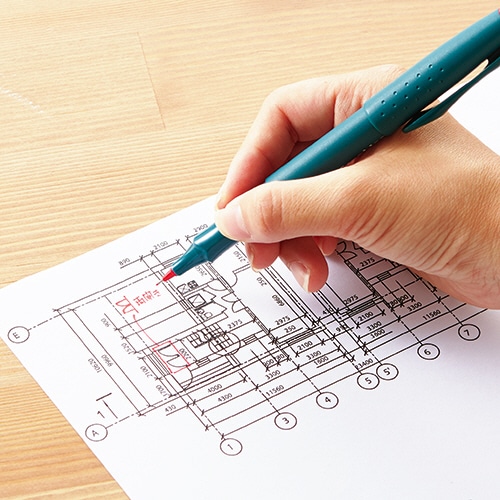 TANOSEE 水性サインペン 0.4mm 黒 1本(ご注文単位1本)【直送品】