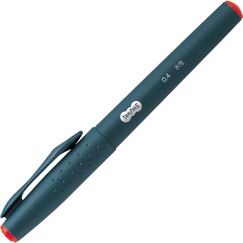 TANOSEE 水性サインペン 0.4mm 赤 1本(ご注文単位1本)【直送品】