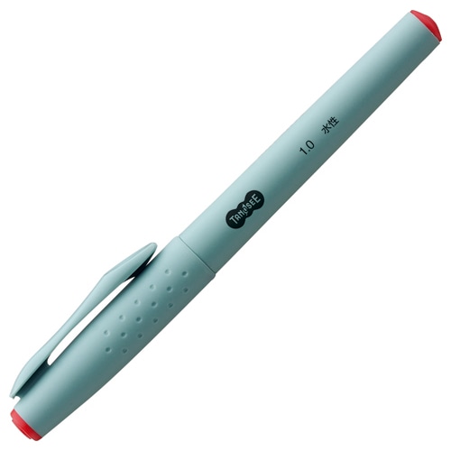 TANOSEE 水性サインペン 1.0mm 赤 1本(ご注文単位1本)【直送品】