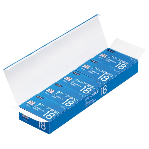 TANOSEE 替玉クリップ 大 500発/箱（ご注文単位1箱）【直送品】