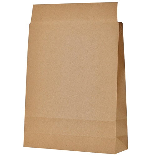 TANOSEE 宅配袋 小 茶 封かんテープ無し 100枚/袋(ご注文単位1袋)【直送品】