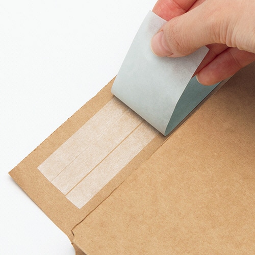 TANOSEE 宅配袋 特小 茶 テープ付 100枚 12袋/箱(ご注文単位1箱)【直送品】