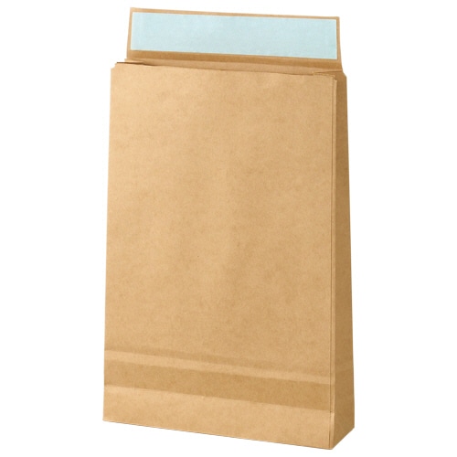 TANOSEE 宅配袋 特小 茶 テープ付 100枚/袋(ご注文単位1袋)【直送品】