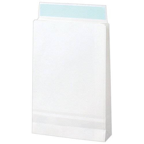 TANOSEE 宅配袋 特小 白 テープ付 100枚/袋(ご注文単位1袋)【直送品】